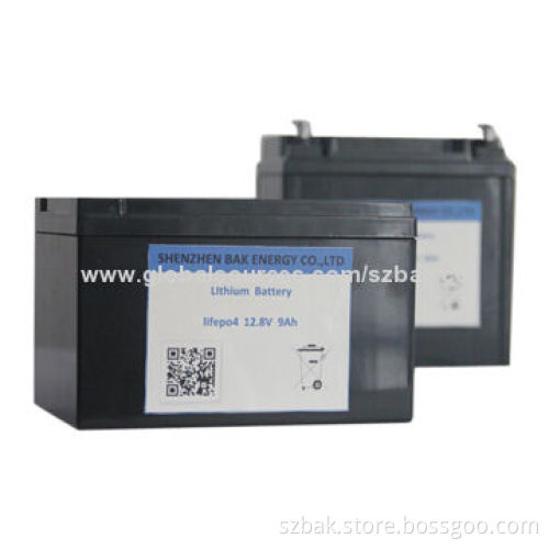 12.8V/9Ah LiFePO4 Battery Pack for Motorcycle Start Up Use, to Replace Lead-acid Battery